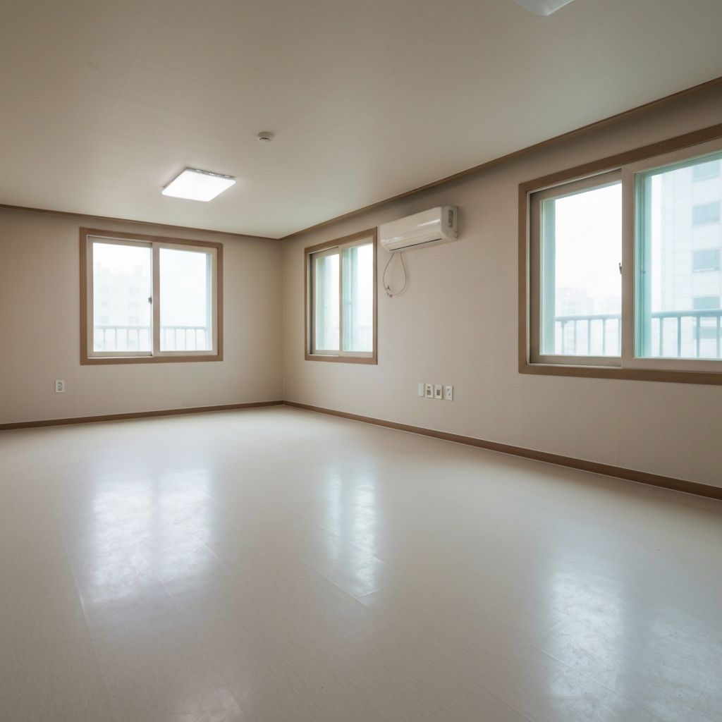 거실 청소 청소 전